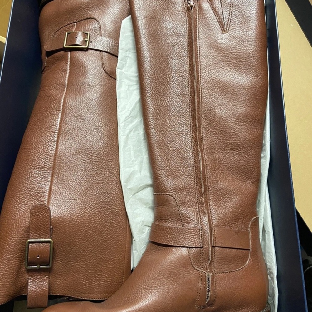 Cole Haan Harvest Brown Kenmare Riding Boots